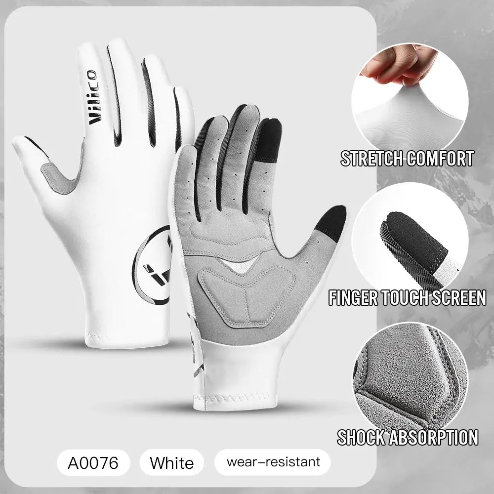 Vilico Professional Outdoor Cycling Gloves With Sensitive Touch Screen Shock Absorption Anti Slip Wear Resistant