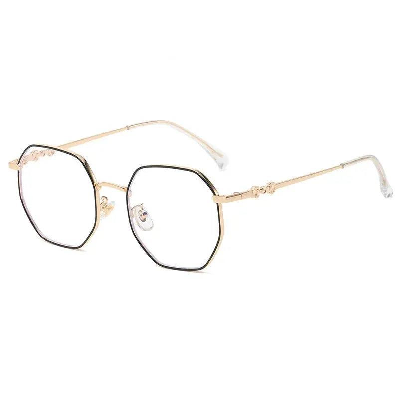 Blue Light Blocking Glasses For Women Metal Frame With Spring Hinges Classic Eyewear Prescription Eyeglasses Frames