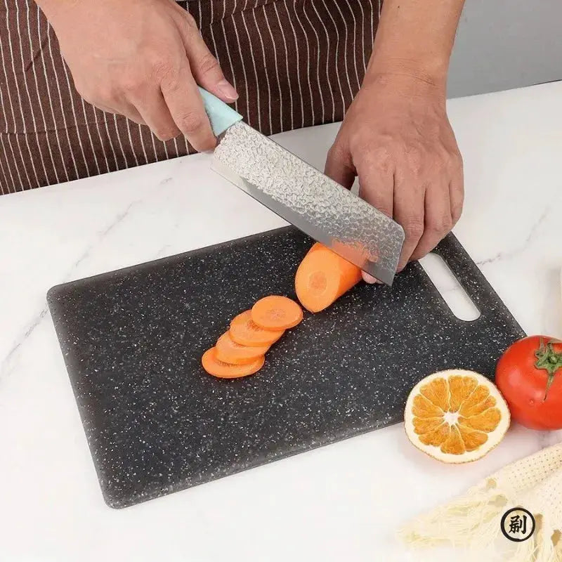 Marble Texture PP Cutting Board Antibacterial And Mildew Resistant Kitchen Vegetable Prep Board Dishwasher Safe
