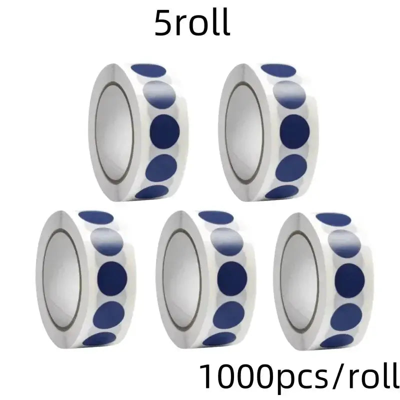 1000 Color Dot Label Stickers Coated Paper Round Sticker Rolls for Color Coding Kawaii Stationery Aesthetic