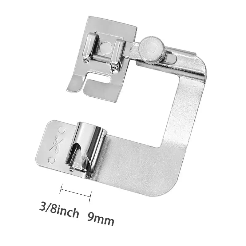Stainless Steel Sewing Machine Foot Set 9mm 13mm 19mm 25mm Rolled Hem Foot And Press Foot Multi Functional For Home Use