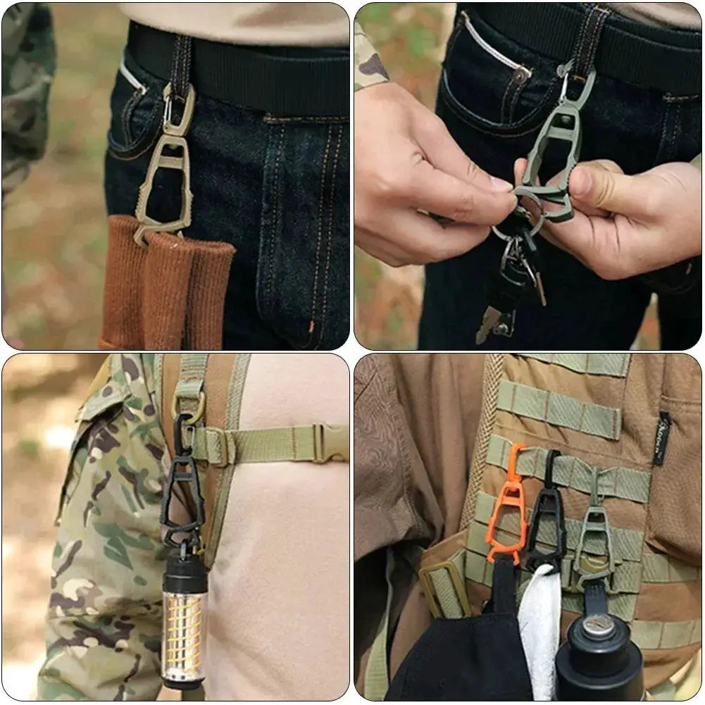 Outdoor Protective Gloves Clip Hanger by Simples Market; multi-color glove belt clamp for work