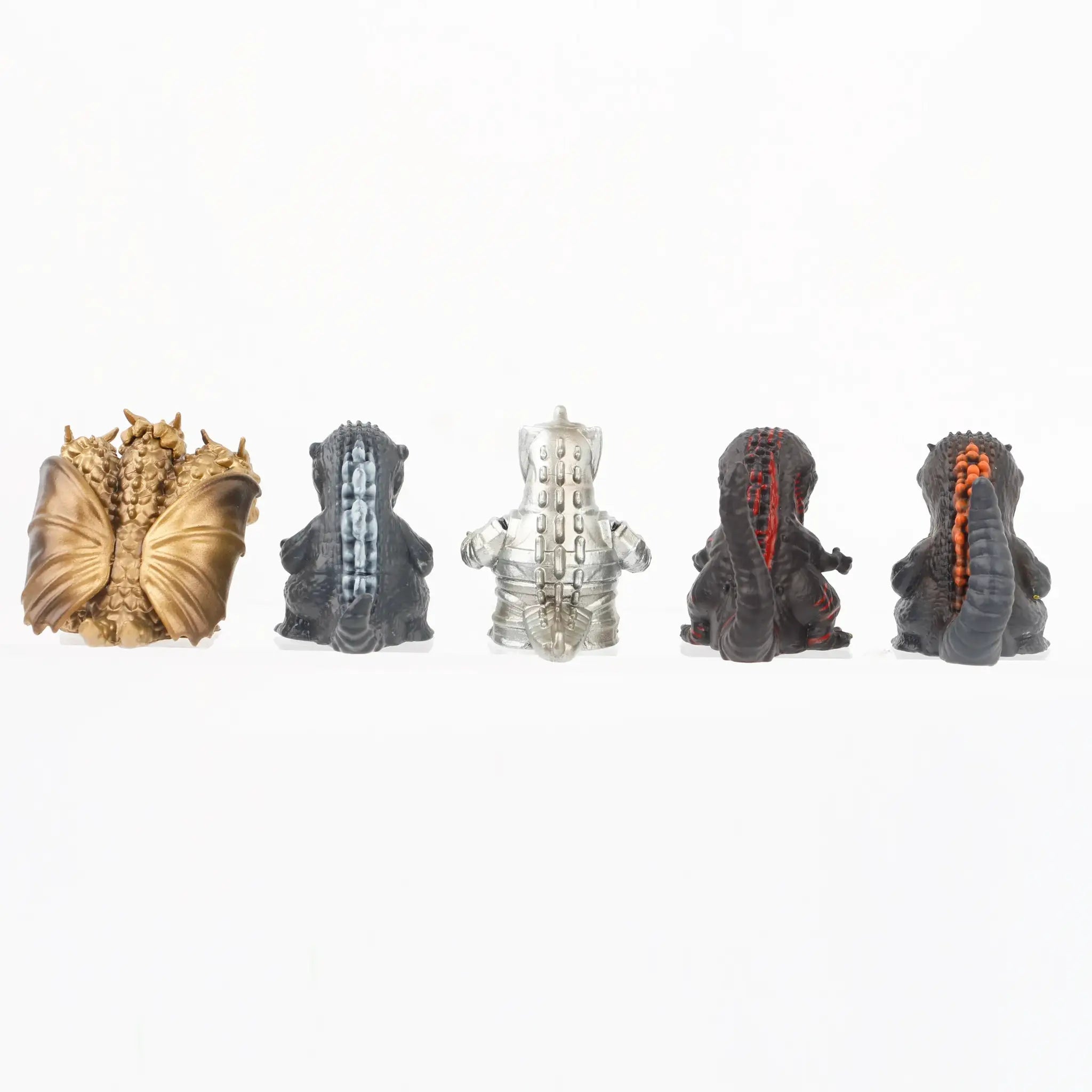 5 Piece Finger Puppet Mecha Godzilla King Ghidorah Hydreigon Monster Cute Action Figure Toy Set