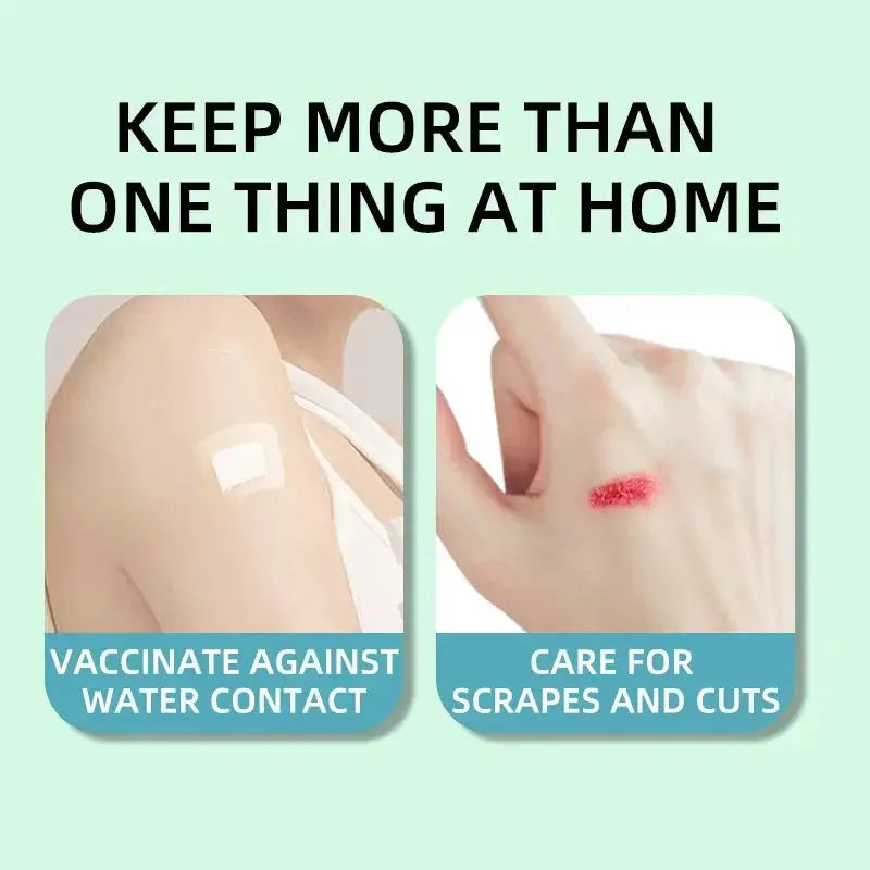 Transparent PU Square Waterproof Adhesive Bandage 38x38mm Pack Of 50 For Minor Wounds