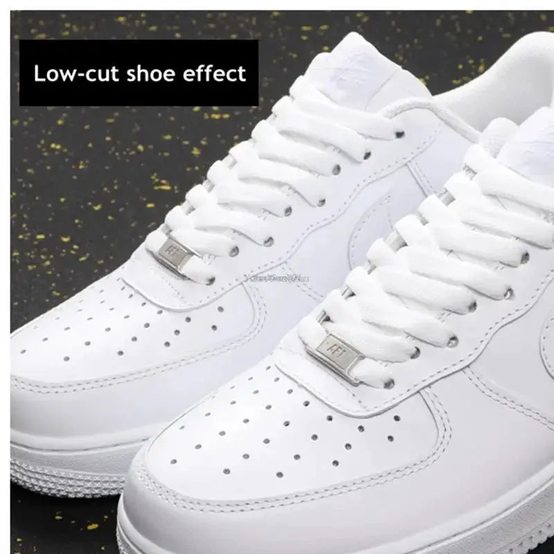 Original AF1 white shoelace set with metal tips for Air Force 1 sneakers