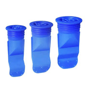 Silicone floor drain inserts, blue, odor-resistant and insect-proof, 3-pack