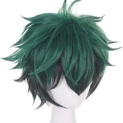 Izuku Midoriya cosplay wig, green and black, spiky anime hairstyle