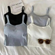 NovaLuxe Women Crop Top Sleeveless Breathable Cotton Poly Knit For Sexy Fit And Everyday Comfort
