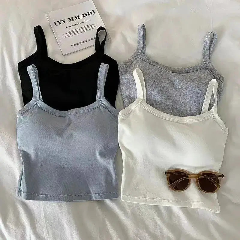 NovaLuxe Women Crop Top Sleeveless Breathable Cotton Poly Knit For Sexy Fit And Everyday Comfort