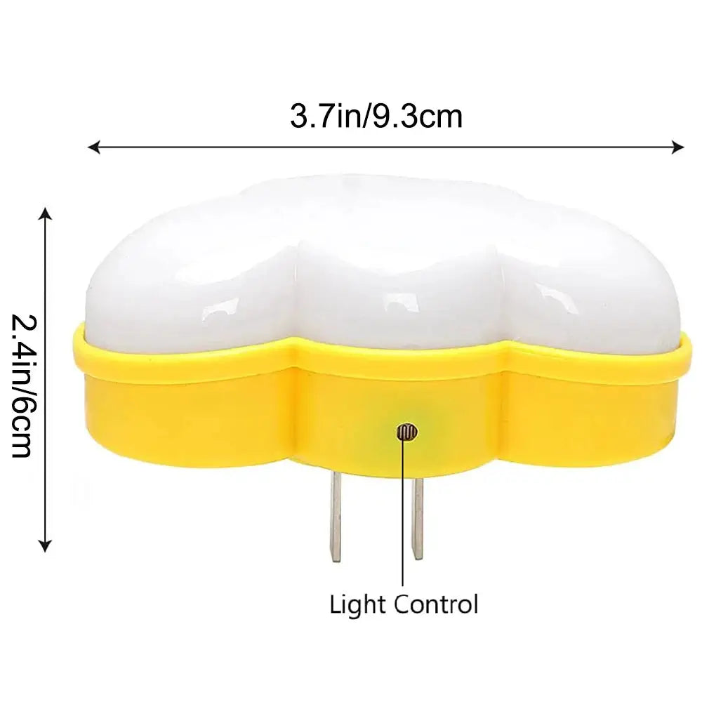 Simples Market LED smart motion sensor night light, yellow plug-in with white dome and light control