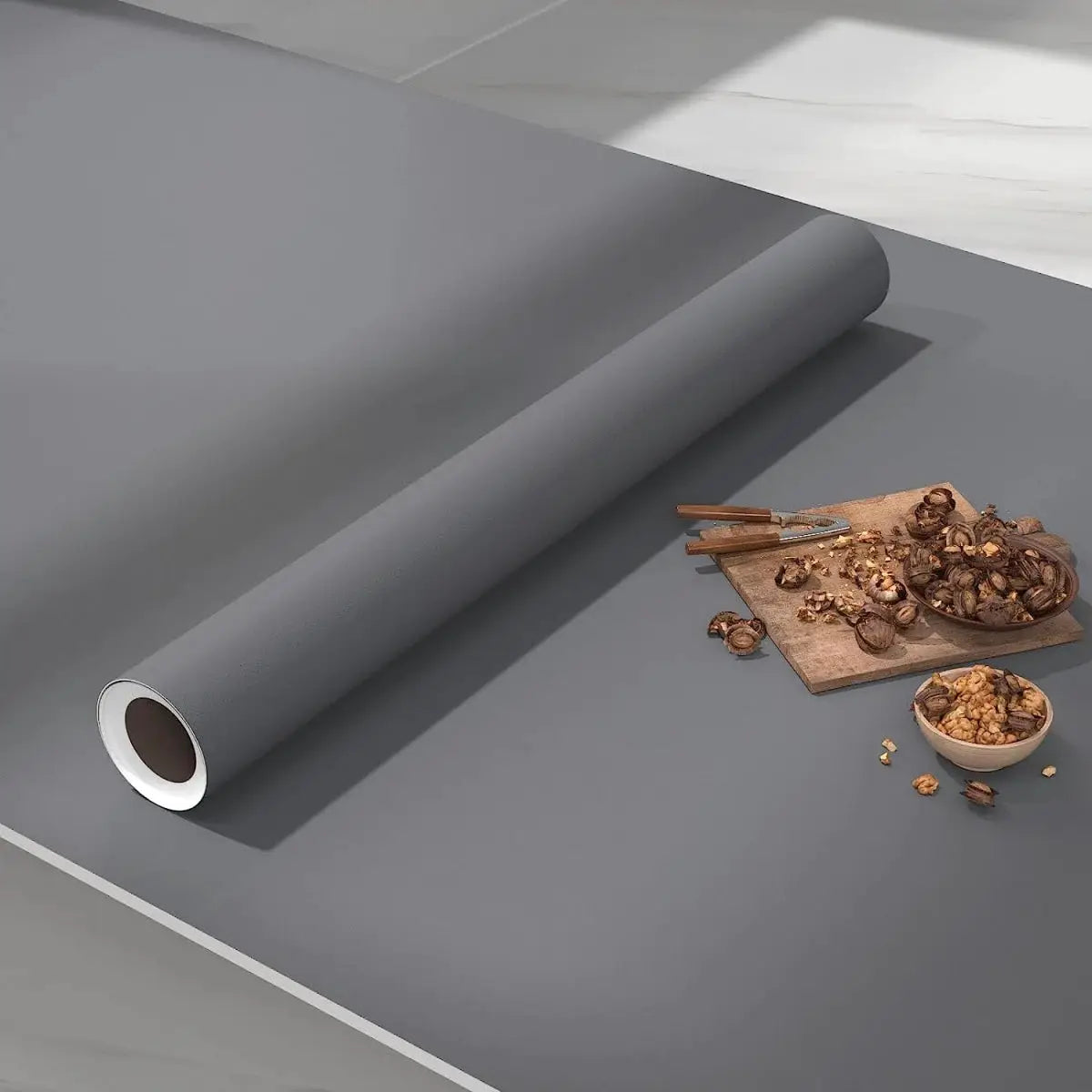 Cement Grey Self Adhesive Wallpaper For Living Room And Furniture Decor Waterproof Vinyl Wall Stickers Easy To Install