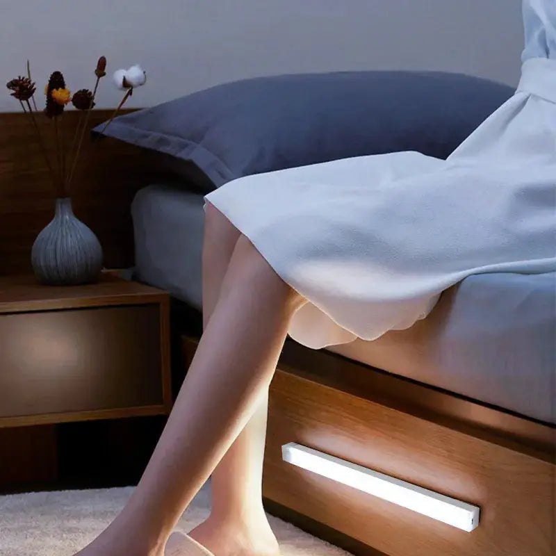 Wireless USB Rechargeable Motion Sensor LED Bar Light Night Light Portable Cordless Magnetic Cabinet Lamp For Kitchen