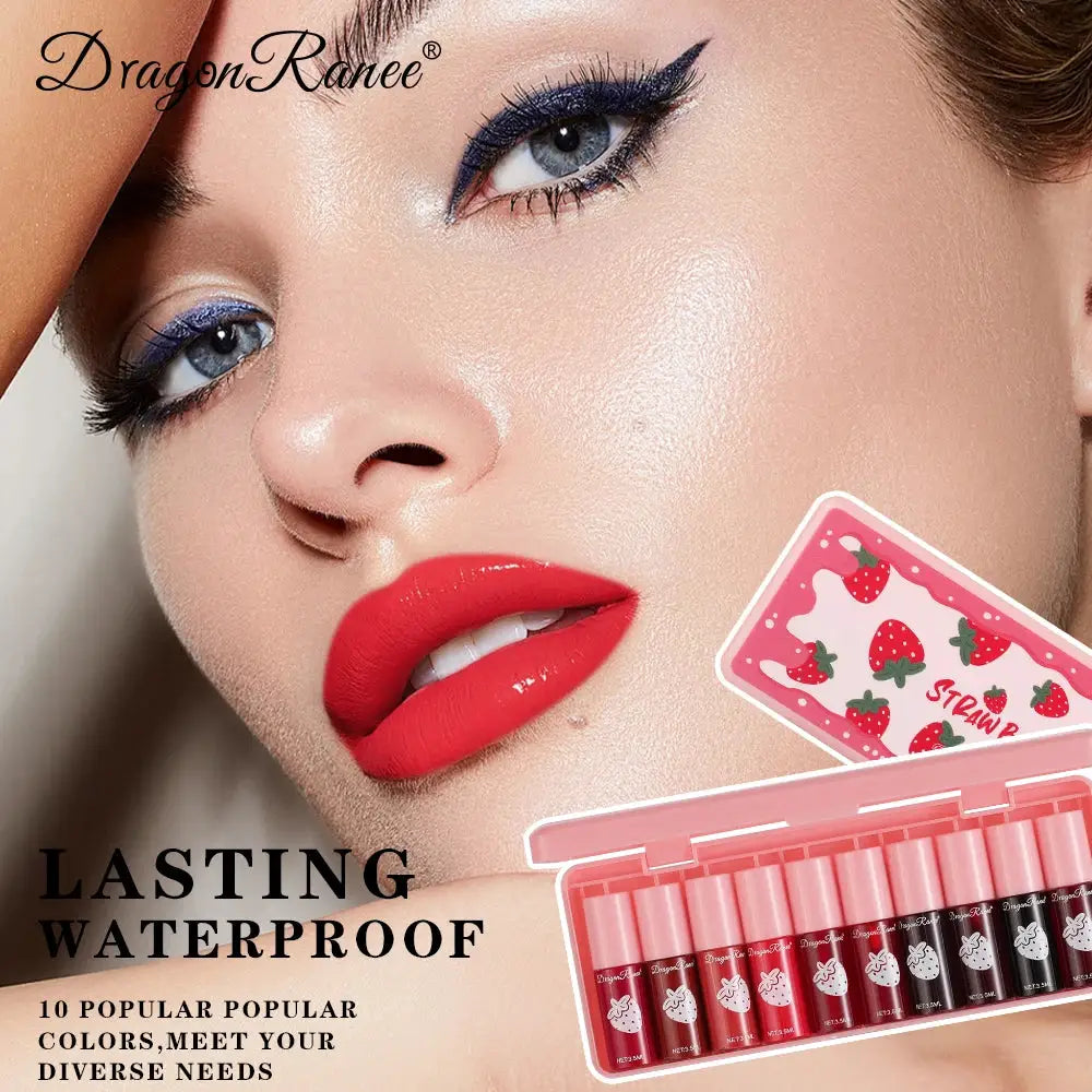 10 Pack Water Stain Lipstick Set Hydrating Lip Lotions With Long Lasting Color Film Non Fading