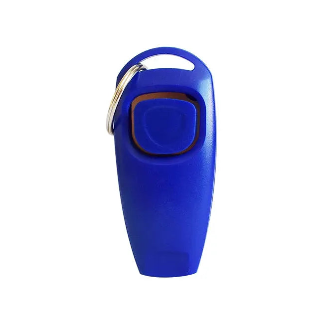2-In-1 Dog Clicker And Training Whistle With Key Ring For Puppy Training And Barking Control