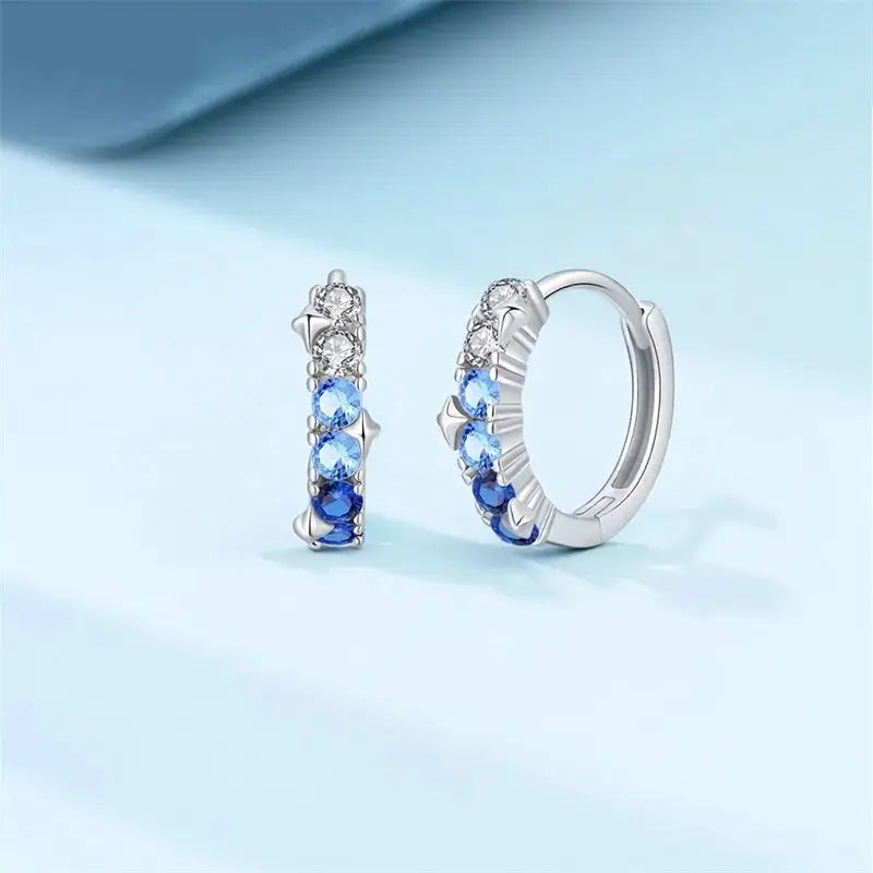 New 925 Sterling Silver Sparkling Zircon Four Leaf Clover Drop Earrings For Women Wedding Engagement Gift