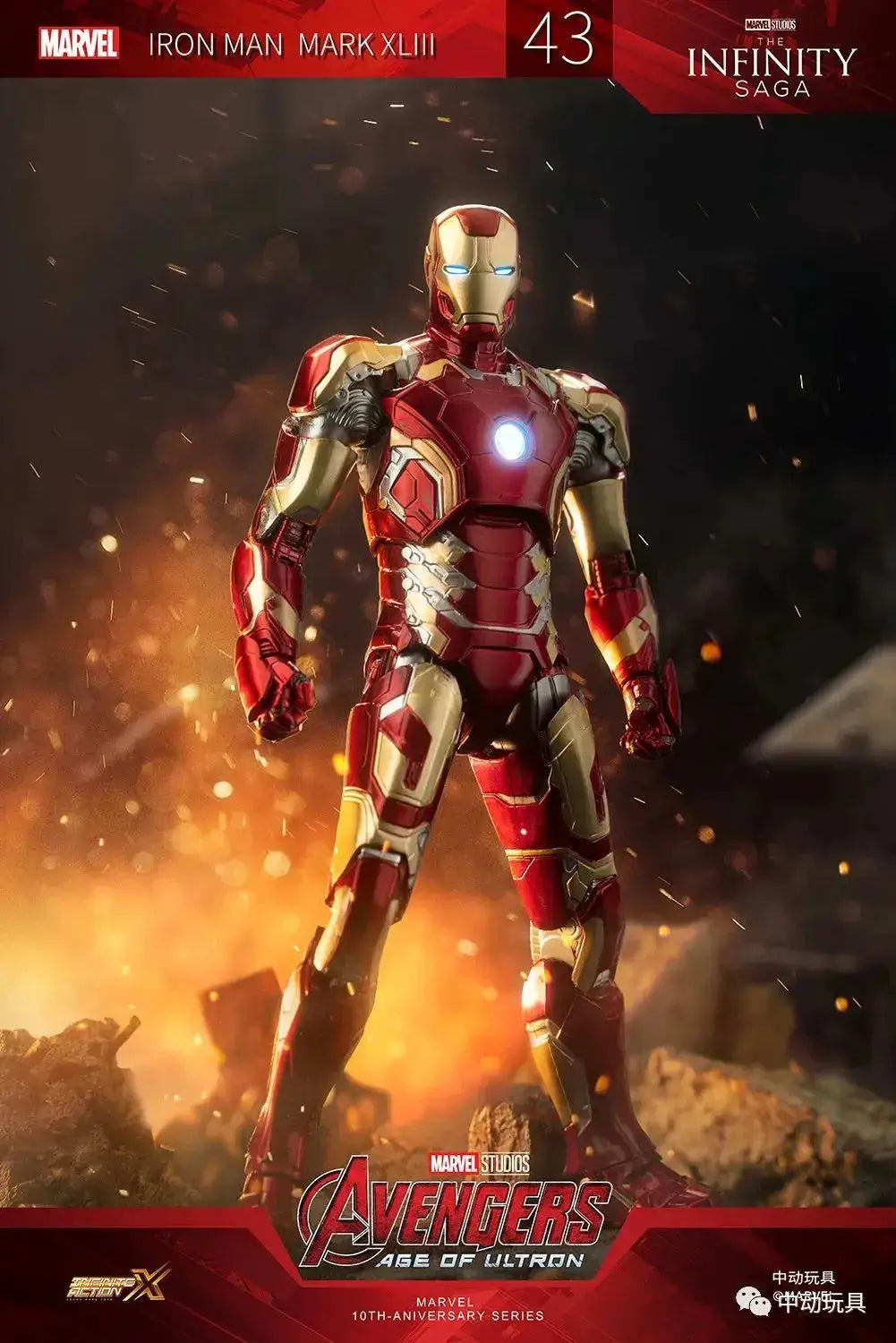 ZDTDS Iron Man Avengers MK37 Hammerhead MK12 MK38 Igor MK9 Iron Patriot War Machine Action Figure Collectible Toy