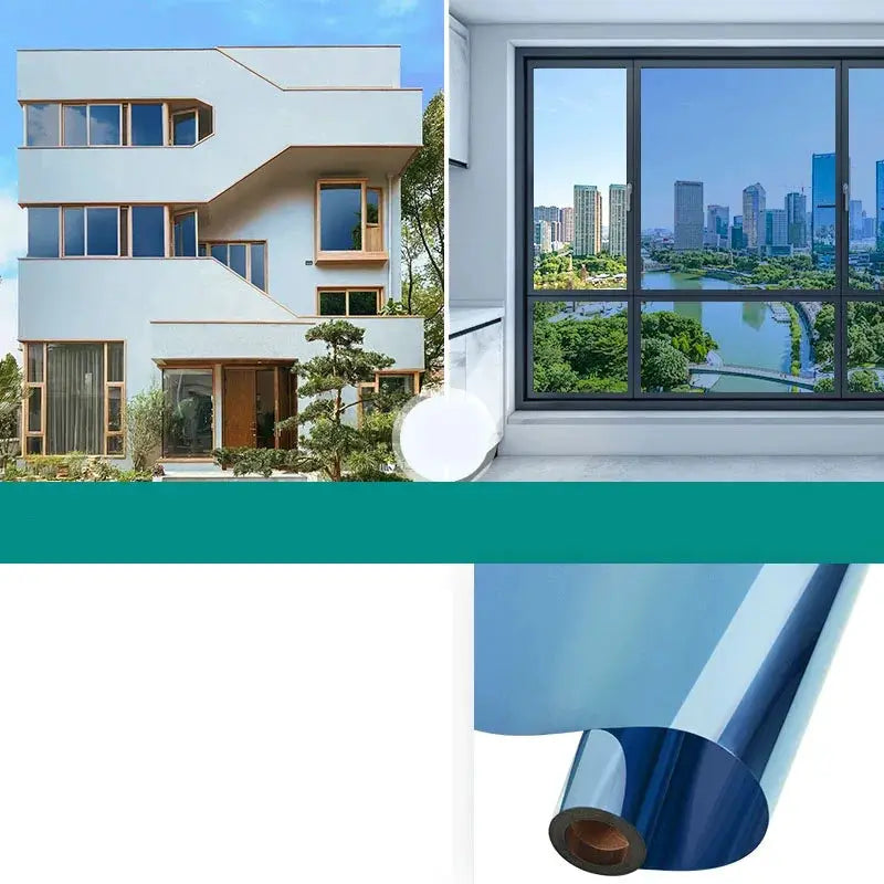 Household Insulated Glass Film For Windows Privacy Protection And Sun Protection One Way Mirror Window Film