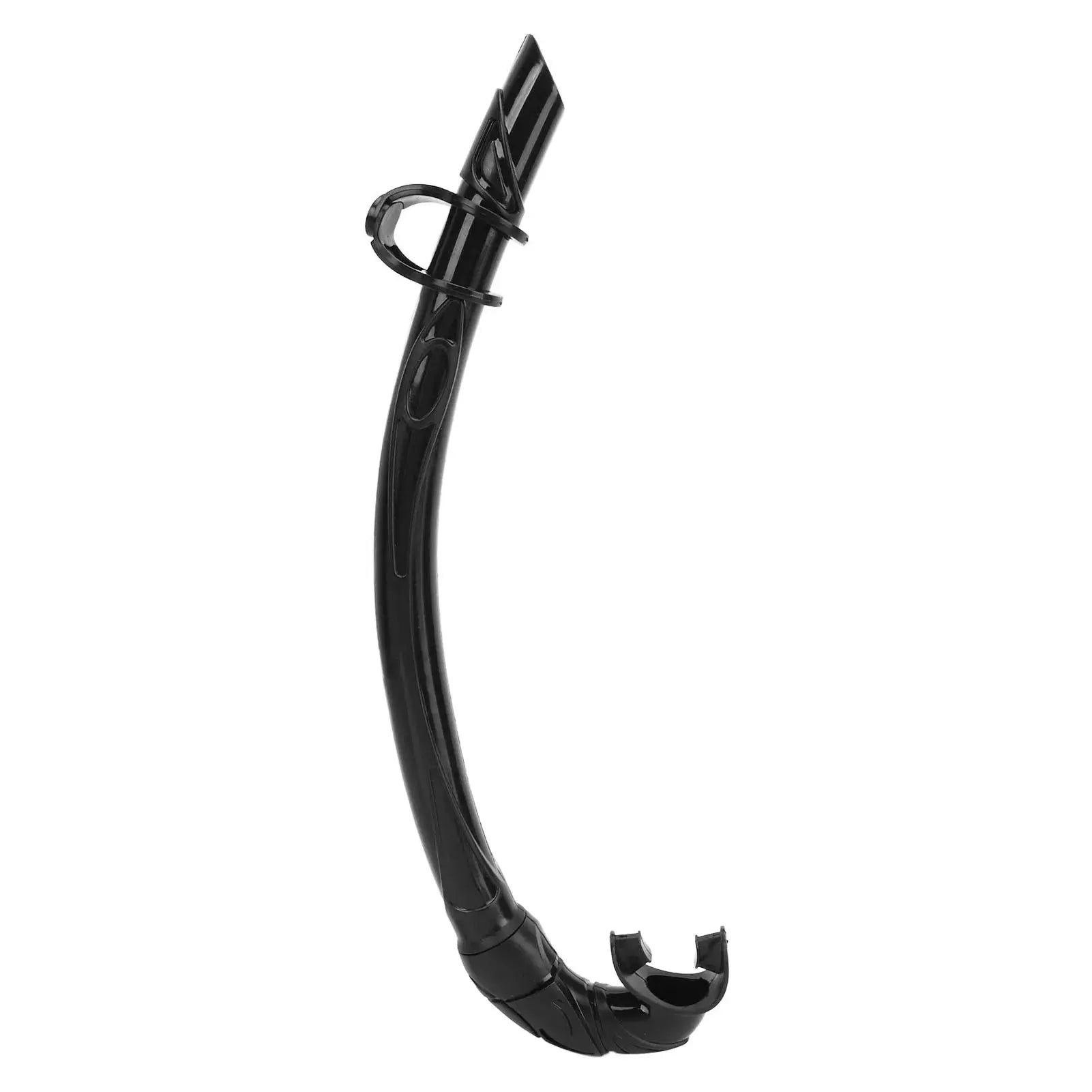 Qiilu PVC Easy Breath Snorkel With Comfortable Silicone Mouthpiece For Scuba Diving And Freediving Equipment