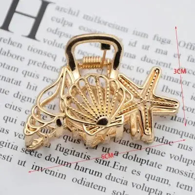 LuxeHair Geometric Metal Hair Claw Clip For Women And Girls Elegant Minimal Design For Secure Hold