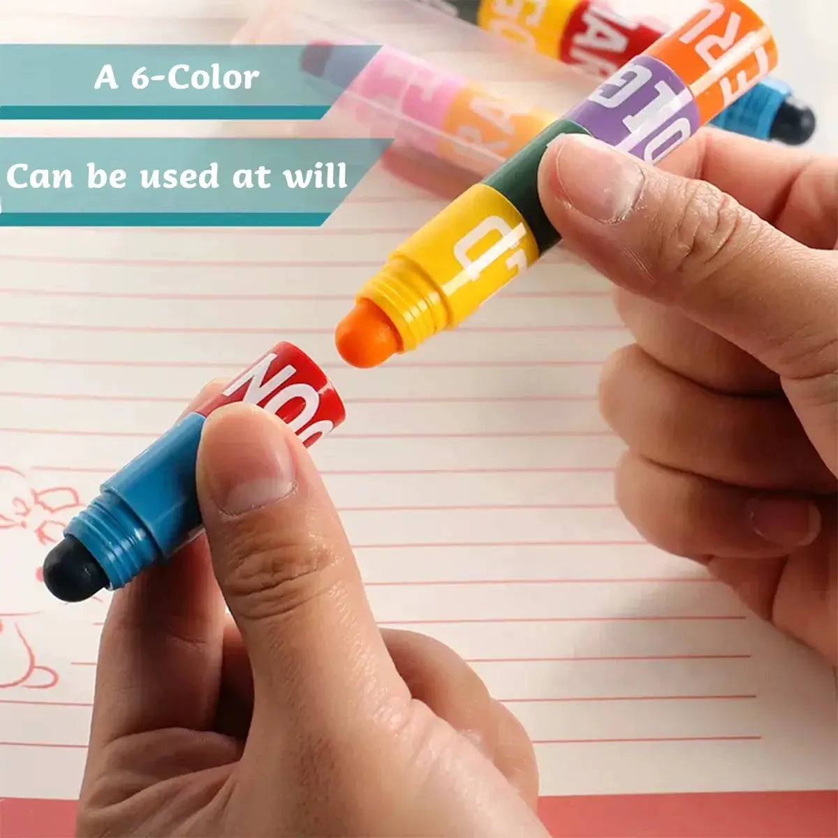 Simples Market 12-color splicing highlighter pen set; multi-color graffiti markers