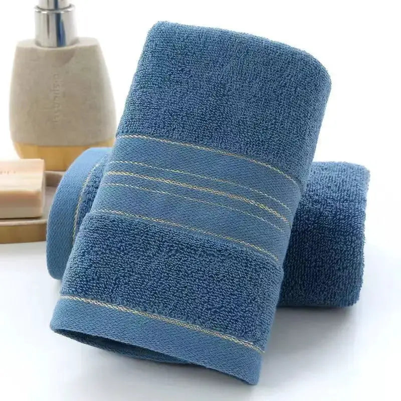 All Cotton Thickened Absorbent Jacquard Bath Towel And Face Towel Skin Friendly Pure Cotton Adult Towel