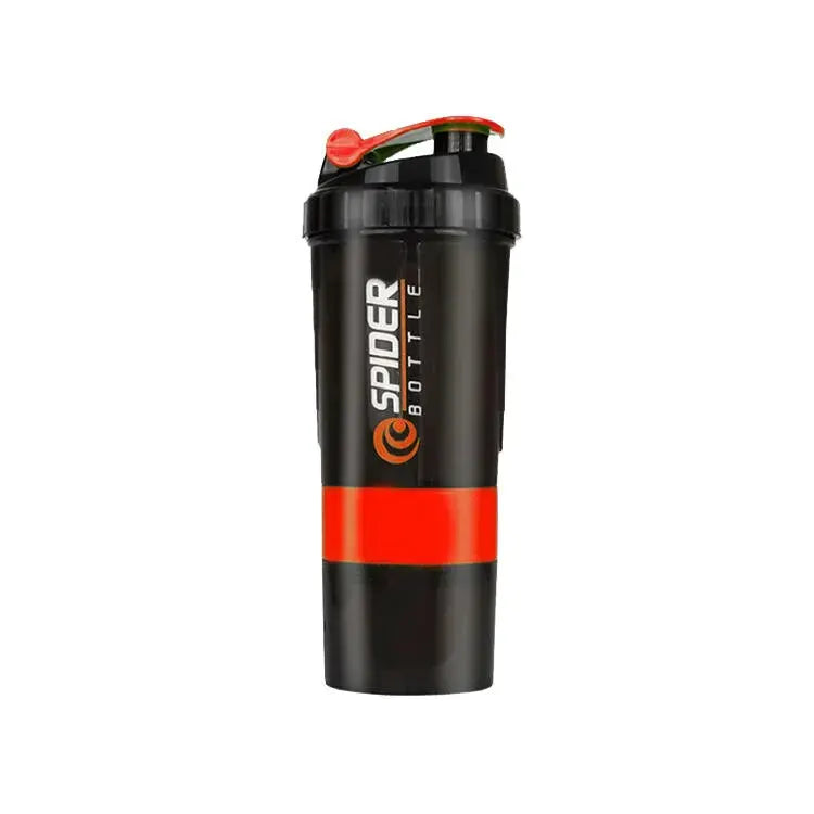 3 Layer Shaker Bottle Protein Powder Shake Cup With Multi Layer Design For Fitness And Bodybuilding