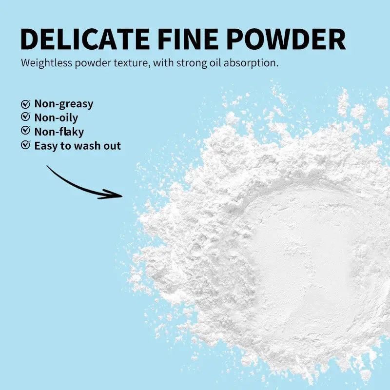 Hair styling powder, white fine powder for oil control and instant volume