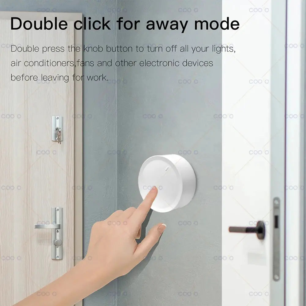 Simples Market Tuya ZigBee smart knob switch, white rotatable dimmer