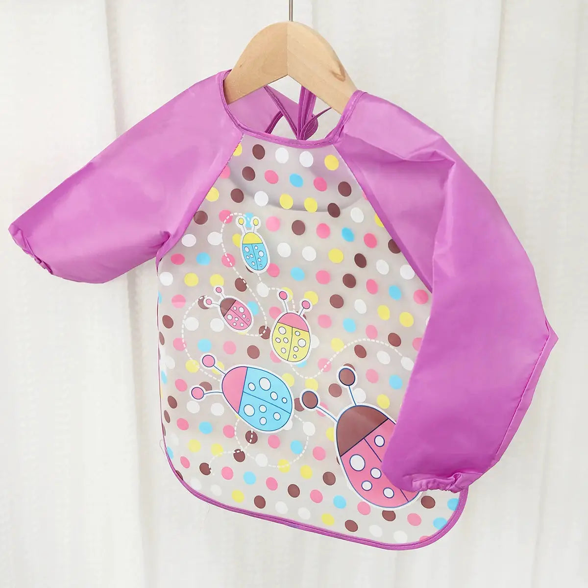 Waterproof EVA Full Sleeve Baby Bibs For Kids Long Sleeve Feeding Smock Apron Eating Breastplate Infant Clothing