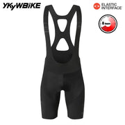 YKYWBIKE black men's cycling bib shorts with hollow-back straps