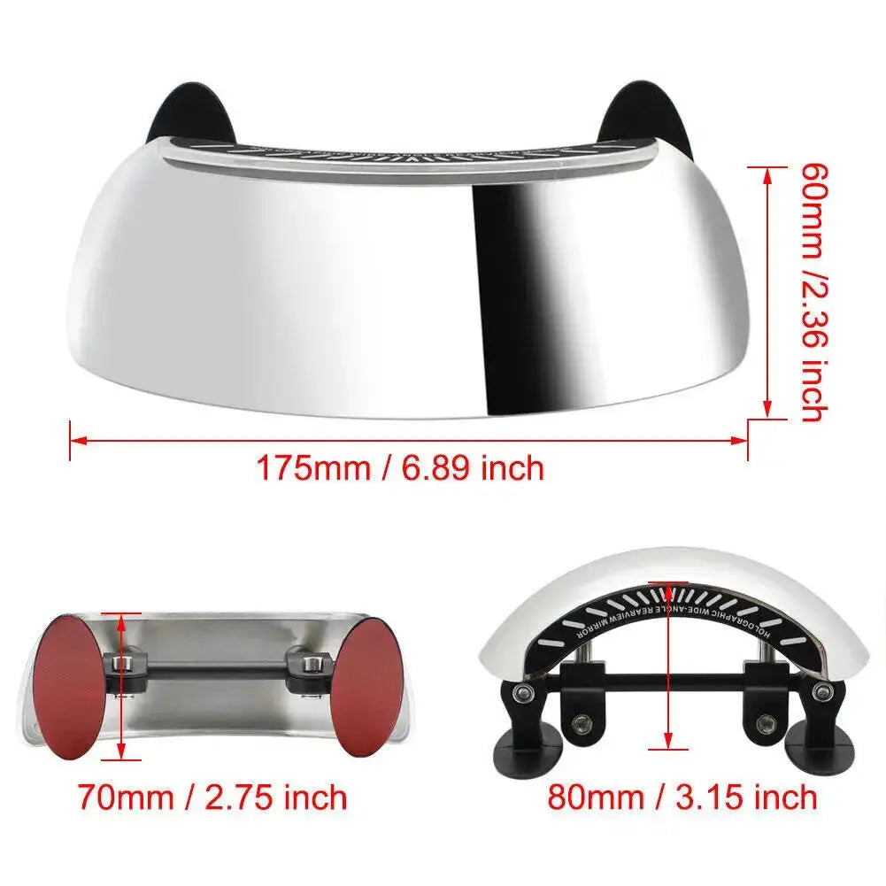 Motorcycle Windscreen 180 Degree Blind Spot Mirror Wide Angle Rearview Mirror For BMW Yamaha Honda