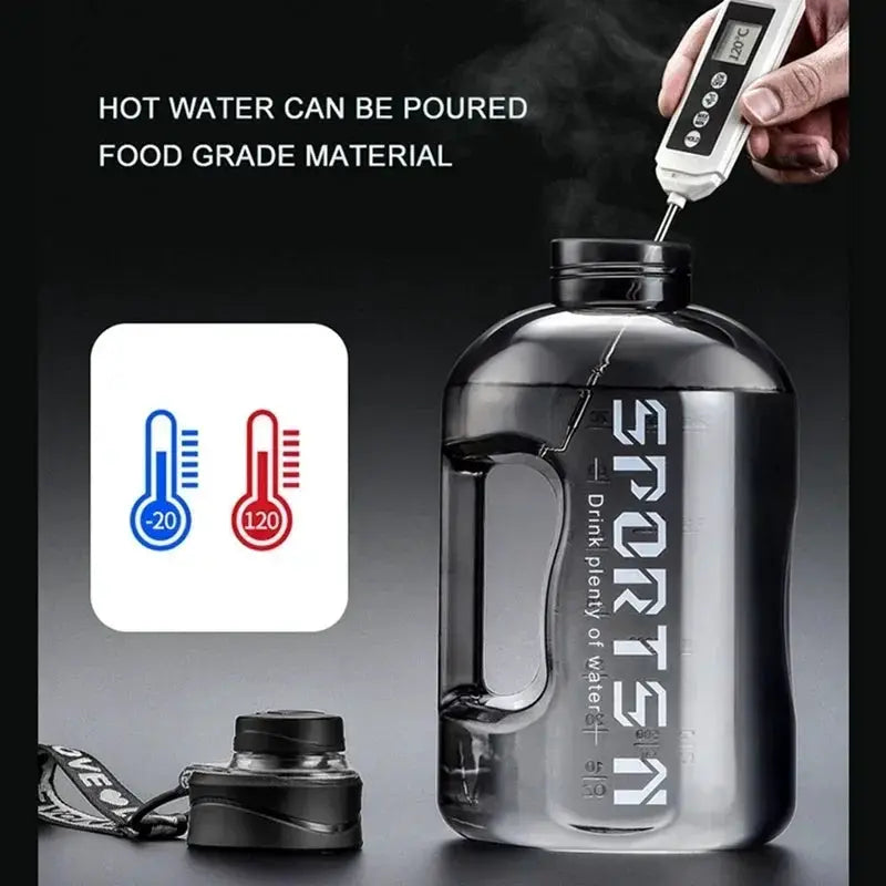 1.7L 2.7L Large Sports Water Bottle For Fitness And Cycling Gear