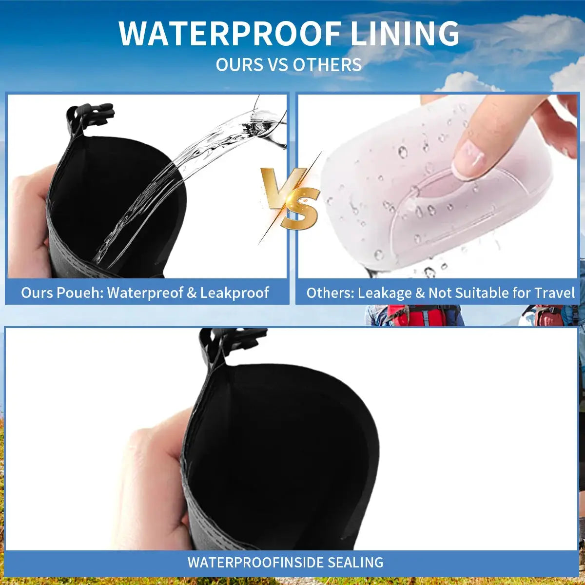 Two Simples Market Soap Bar Cases: waterproof, leakproof travel pouches for outdoor use with standard soap bars.
