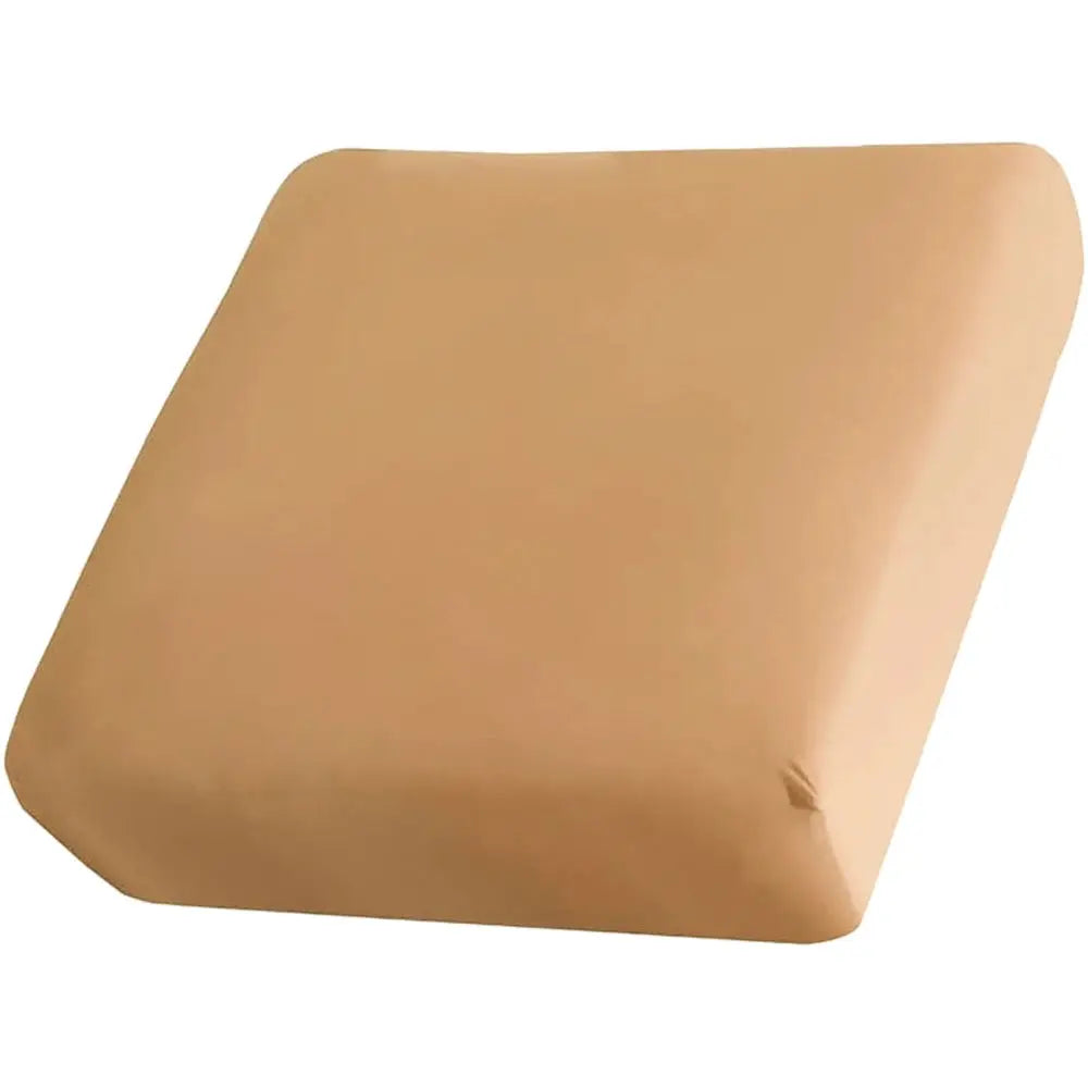 Outdoor sofa cushion cover, Simples Market, elastic tan slipcover for garden patio furniture