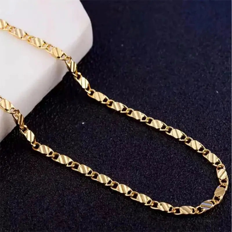 Sterling Silver 925 2mm Link Chain Necklace For Women And Men 16 18 20 22 24 26 28 30 Inches