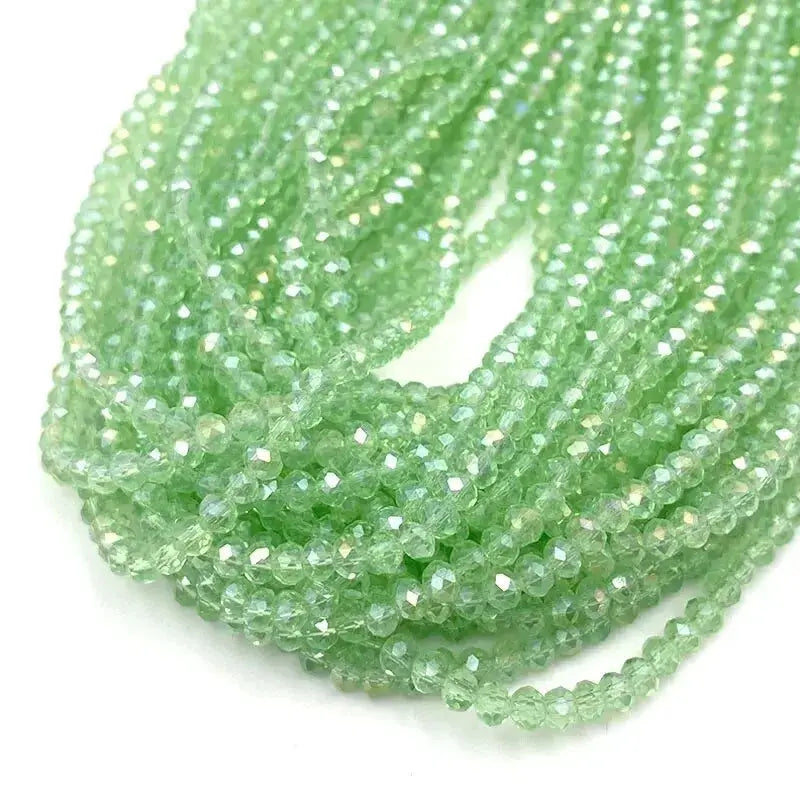 4mm Flat Crystal Glass Beads for Jewelry Making Loose Beads for Bracelets Necklaces and Earrings DIY Jewelry Supplies