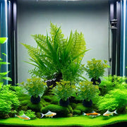 5 Piece Aquarium Plants Ornaments Set Artificial Water Grass Decoration For Fish Tanks