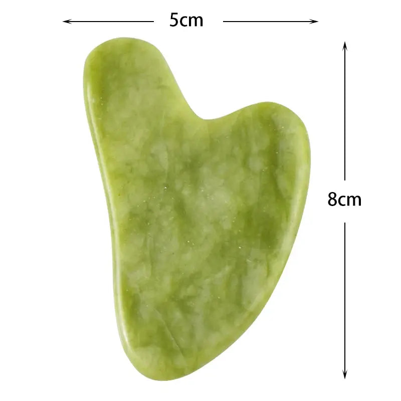 Natural Stone Jade Gua Sha Facial Beauty Scraping Massage Tool For Firm Skin Care Spa Therapy