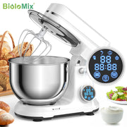 BioloMix 1200W Stand Mixer With 11 Speeds DC Motor Digital OLED Screen