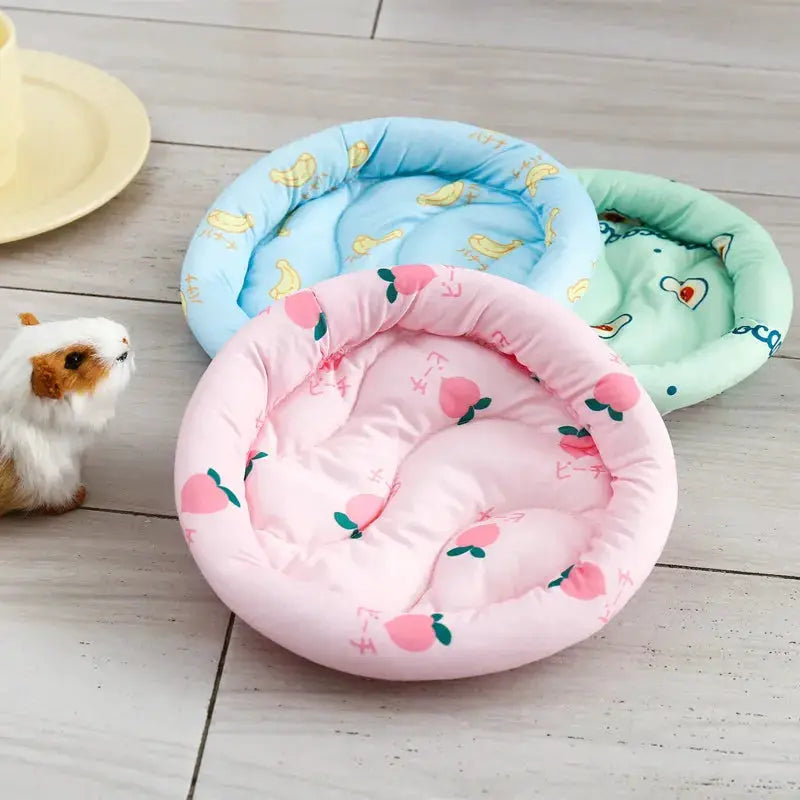 Soft Plush Small Animal Bed Cushion Mat For Hamsters Rabbits Guinea Pigs Hedgehogs Nest House Warm Cozy Nest