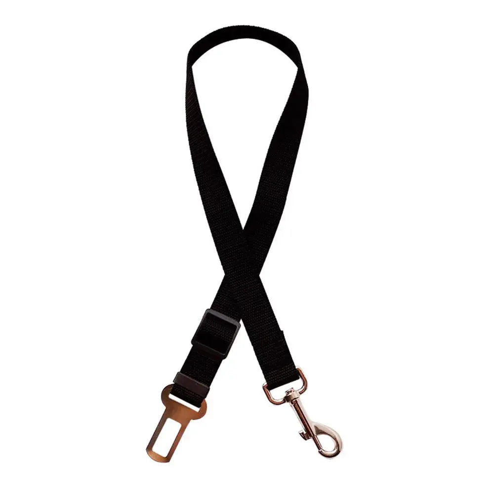 Adjustable Dog Car Seat Belt Harness With Nylon Reflective Cushioning For Safe Car Travel