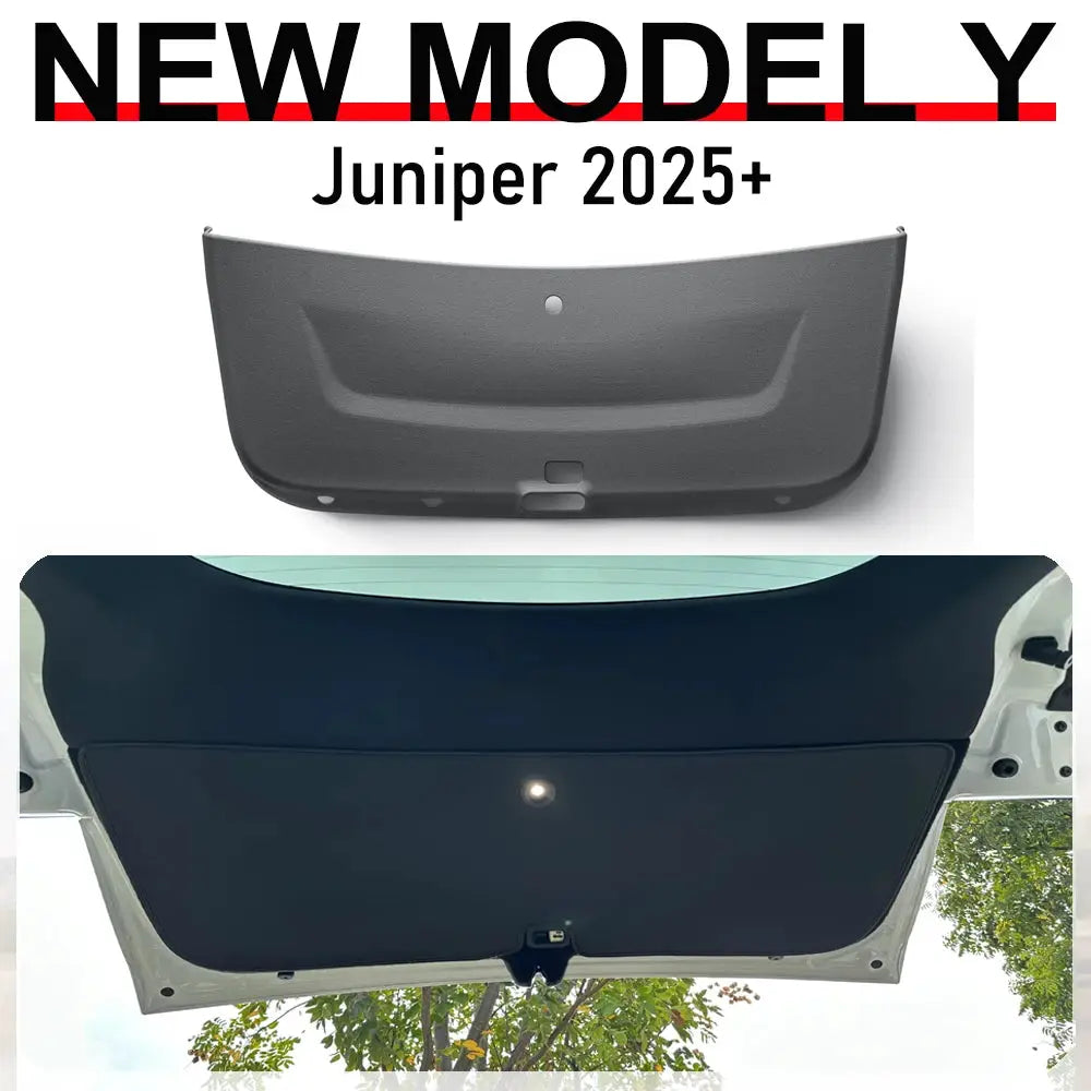 Tesla Model Y trunk mat, black rear protective pad for Juniper 2025+ by Simples Market