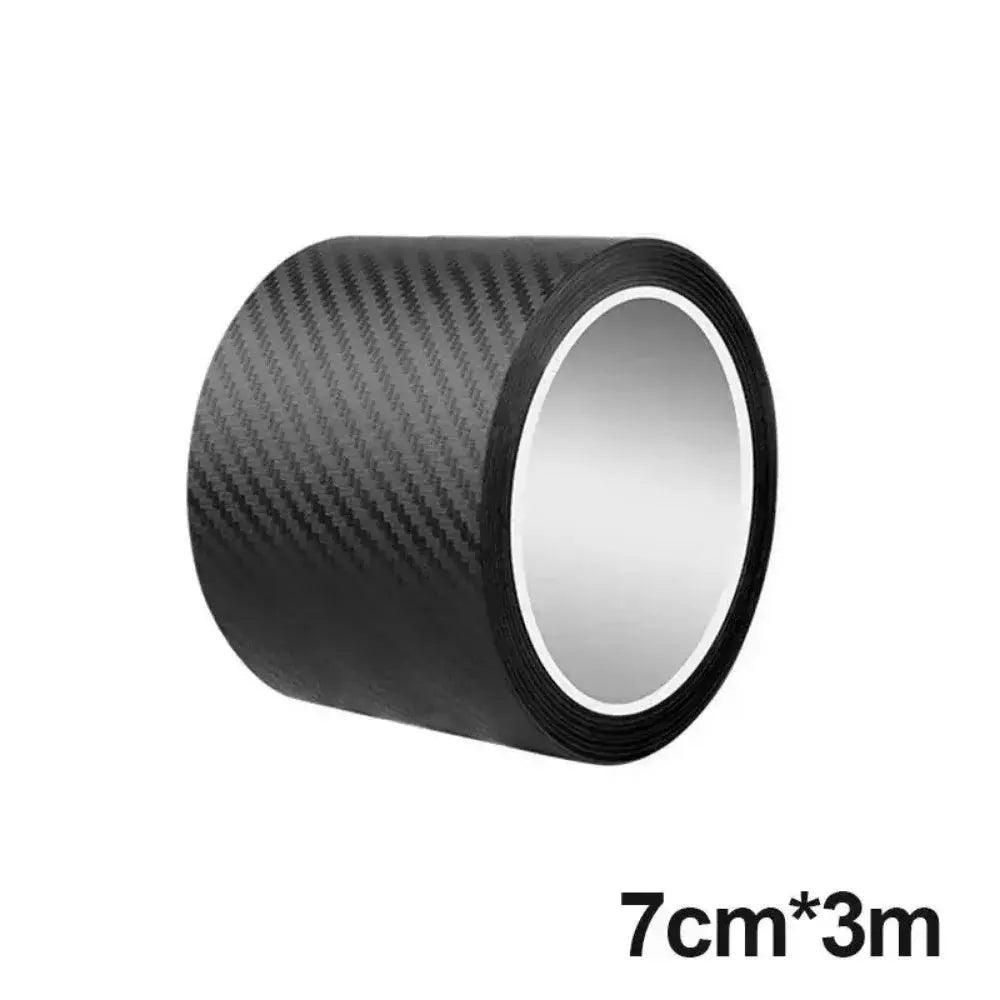 3D Carbon Fiber Sticker Paste Car Threshold Protector Film Waterproof Anti Scratch Matte Black Sticker For Car Body
