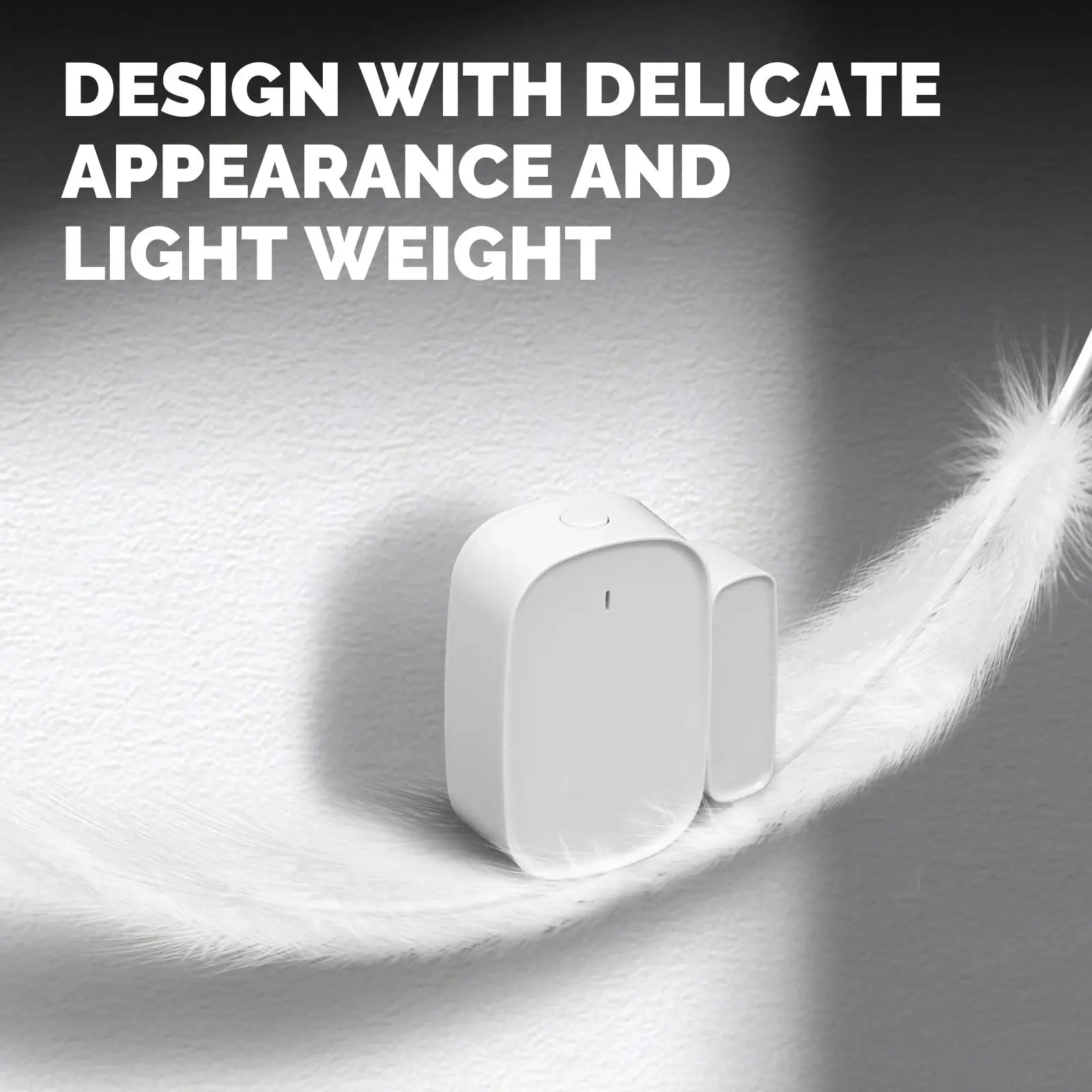 MOES ZigBee window/door sensors, white plastic pair (2-pack)