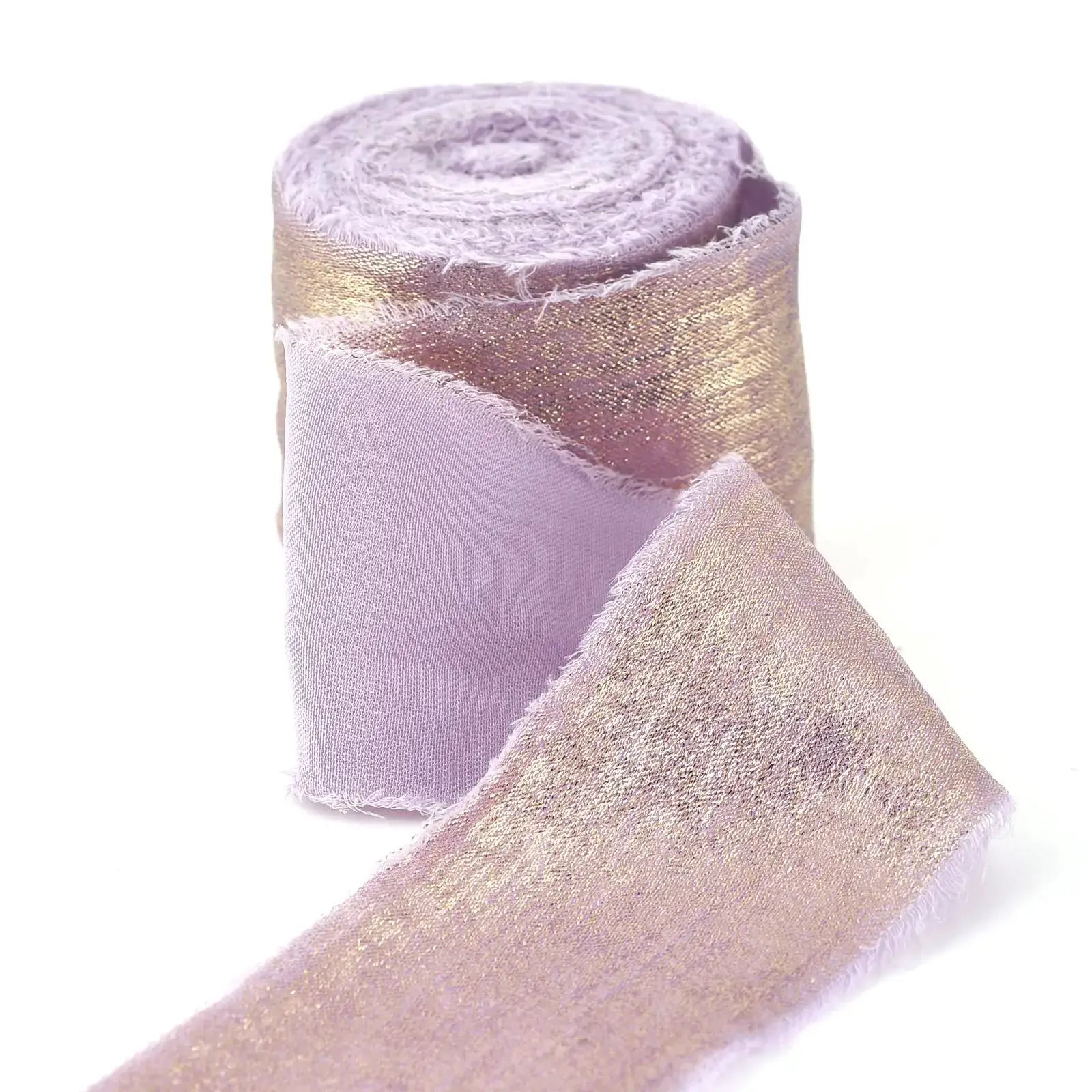LuxeSilk 5M Silk Ribbon Roll Handmade Ripped Ribbon For Wedding Bouquets Gift Boxes And Decor