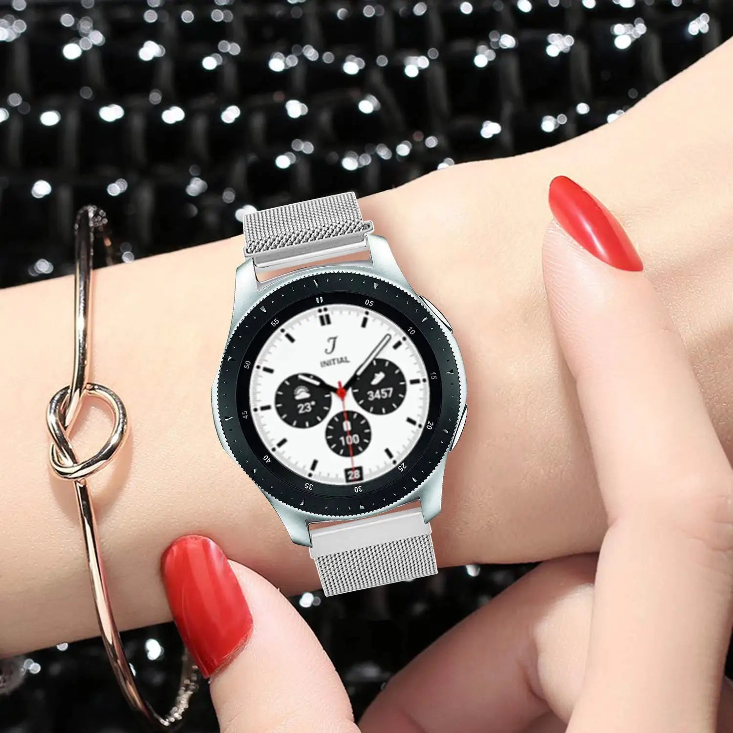 Mlianese loop For Samsung Galaxy watch 6 strap 4 classic/5 pro/3/Active 2/Gear S3 20mm 22mm bracelet for Huawei GT/2/3/Pro band