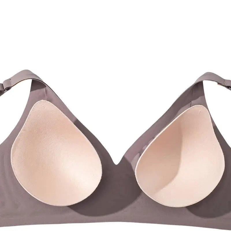 AuroraLuxe 2 Piece Seamless Wireless Push Up Bras Set With Soft Padding For All Day Comfort And Invisible Fit