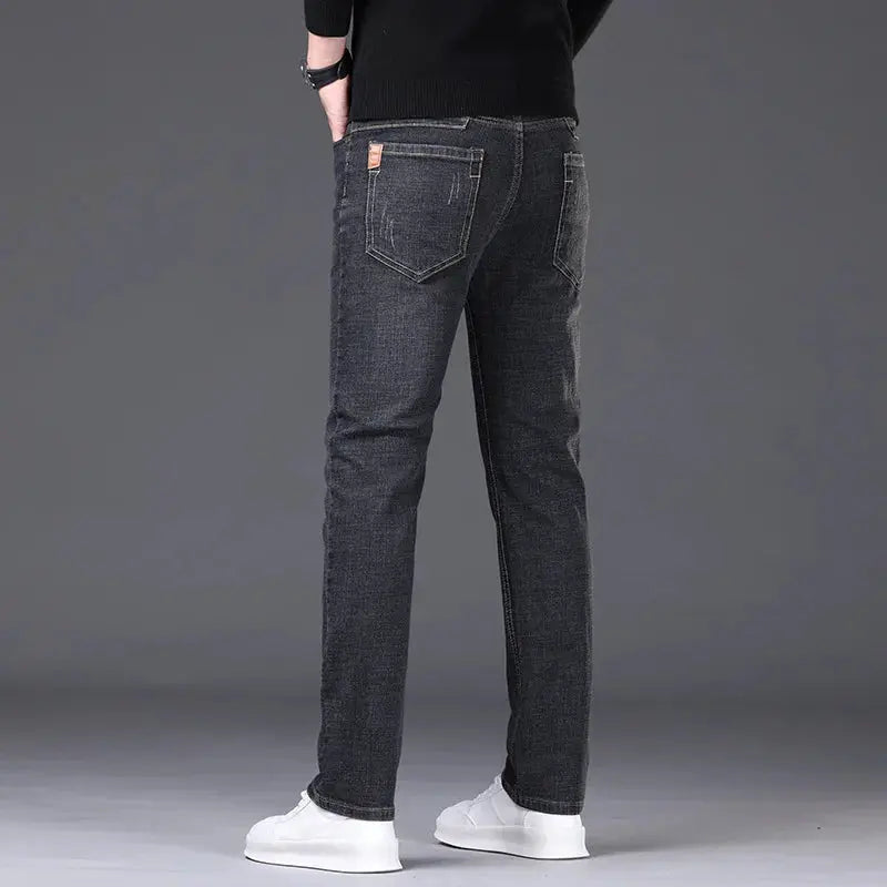 Men's Simples Market straight dark denim jeans with stretch, slim fit