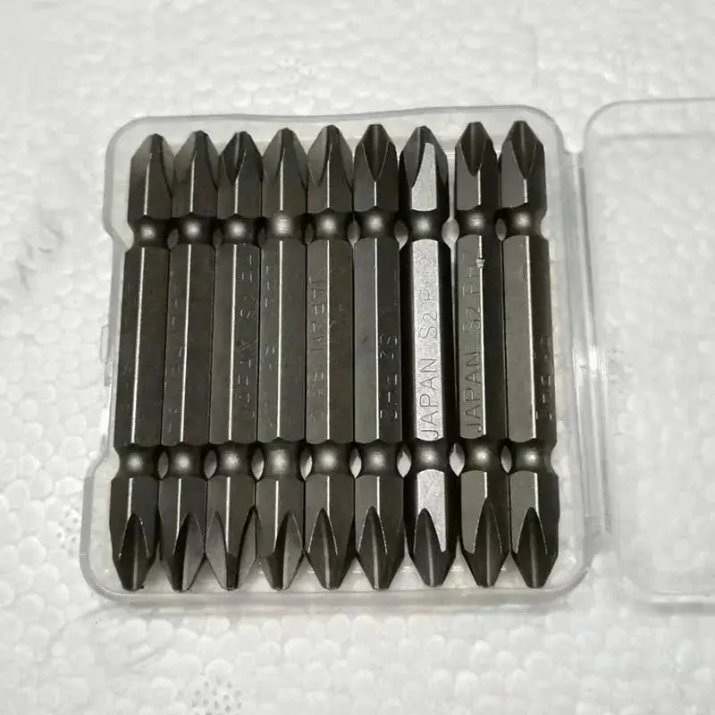 65mm PH2 Magnetic Anti Slip Screwdriver Bits Set With One Quarter Inch Hex Shank For Hand Electric Drills And Drivers