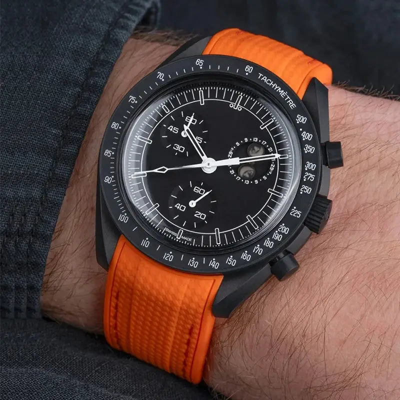 Joint MoonSwatch 20mm Diving Strap for Omega X Swatch Men Women Arc Curved End TPU Rubber Bracelet for Rolex Watch Band 2028